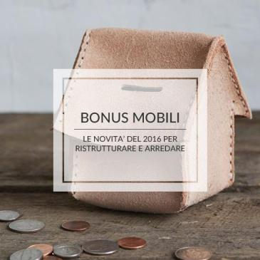 BONUS MOBILI 2016 ti restituisce il 50% di quanto spendi per arredare casa